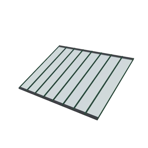 Roof glazed panel, 3D model preview
