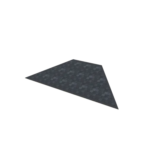Roof hip end opaque, 3D model preview