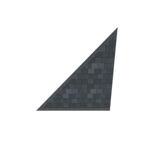 Roof hip side opaque (left hand), 3D model preview
