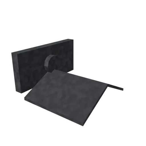 Roof ridge saddle, 3D model preview