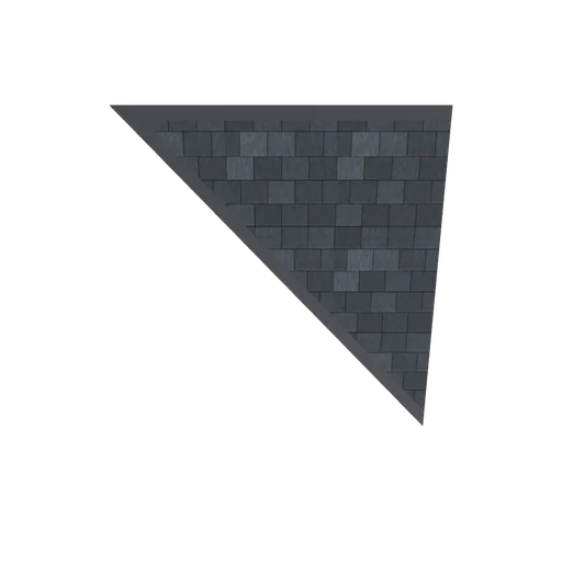 Roof valley opaque (left hand), 3D model preview