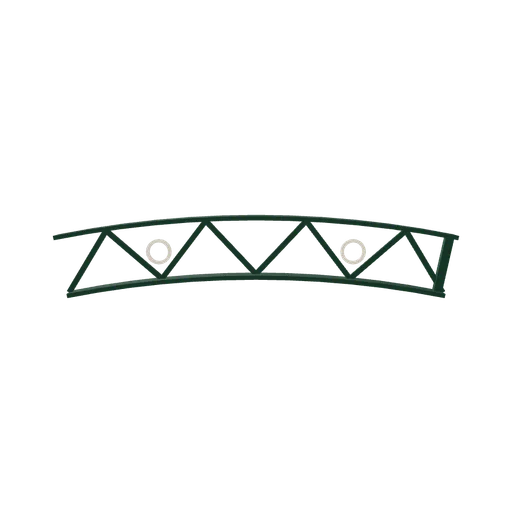 Shed rib segment, 3D model preview