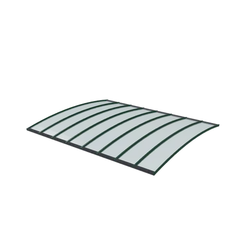 Shed roof glazed, 3D model preview