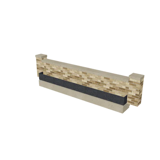 Shed wall cornice, 3D model preview