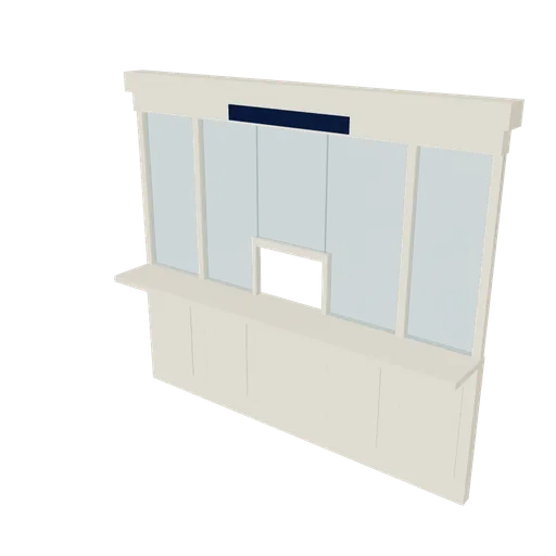 Station booking window, 3D model preview
