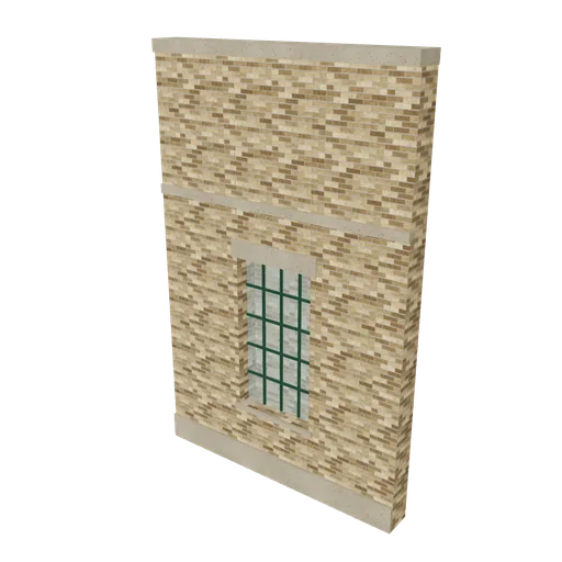 Wall bay, 3D model preview