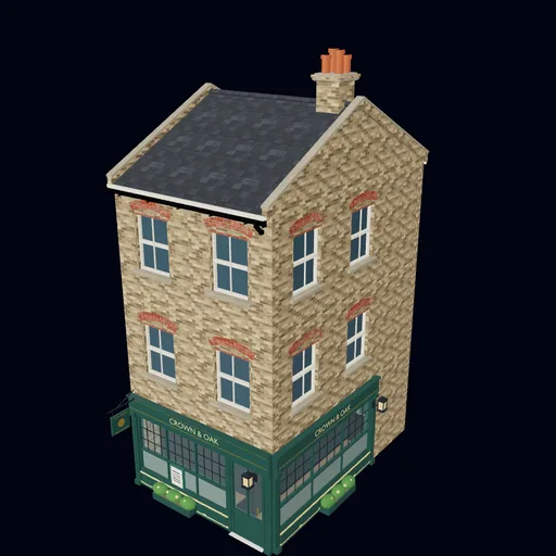 Corner pub, assembly preview
