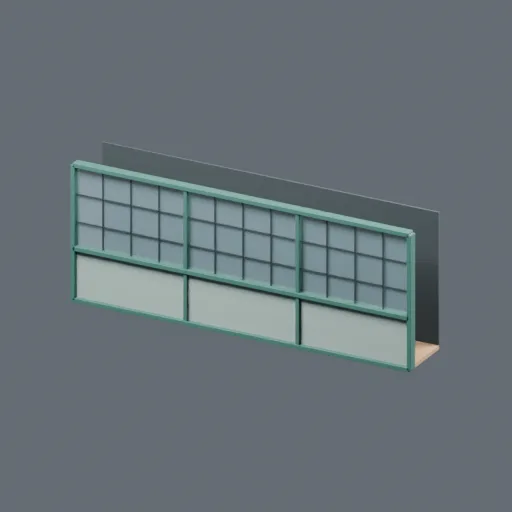 Glazing leaded display, 3D model preview