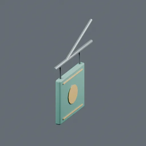 Hanging sign, 3D model preview