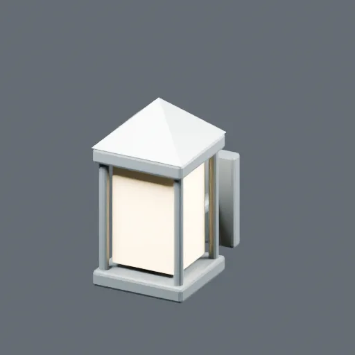 Lantern, 3D model preview