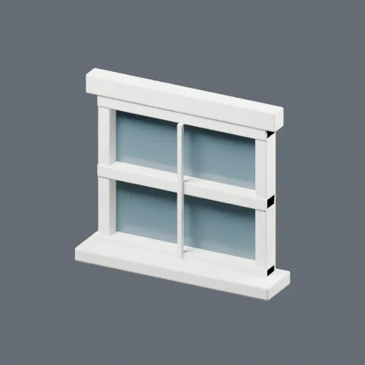 Basement sash, 3D model preview