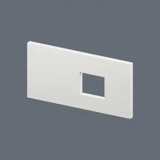 Basement wall left, 3D model preview