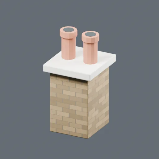 Chimney, 3D model preview