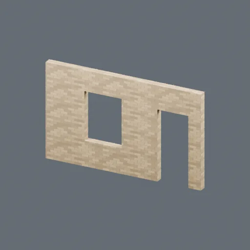 Front flat right, 3D model preview