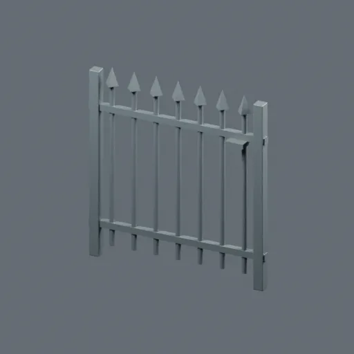 Gate spear, 3D model preview