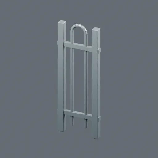 Railing hoop short, 3D model preview
