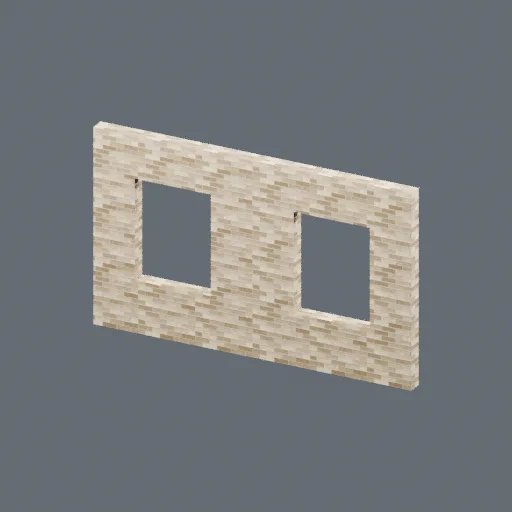 Upper wall, 3D model preview