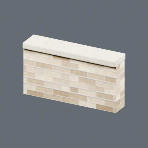 Wall long, 3D model preview