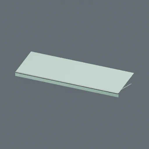 Awning plain, 3D model preview