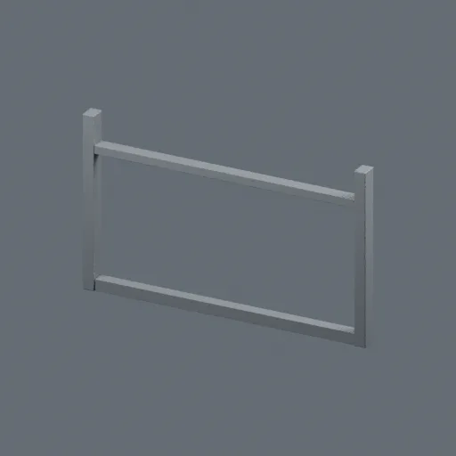 Frame modern display, 3D model preview