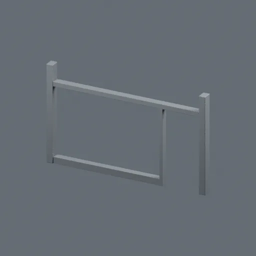 Frame modern right, 3D model preview