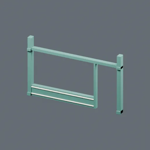Frame traditional right, 3D model preview