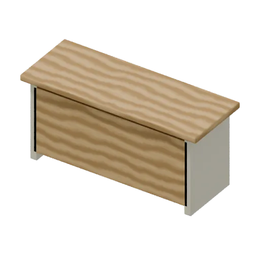 Cafe counter, 3D model preview