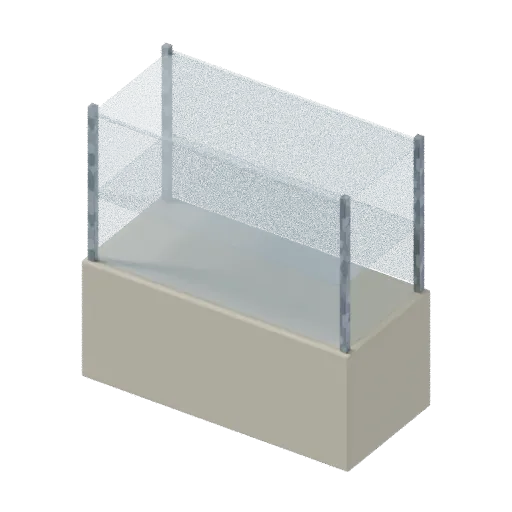 Cafe display case, 3D model preview