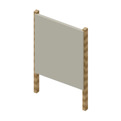 Cafe menu board, 3D model preview