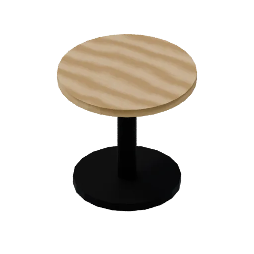 Cafe table, 3D model preview