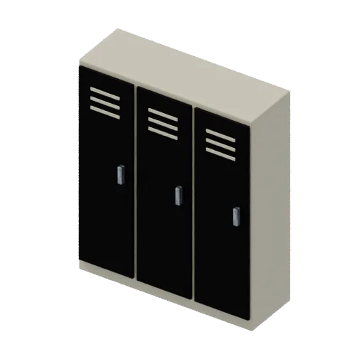 Changing lockers, 3D model preview