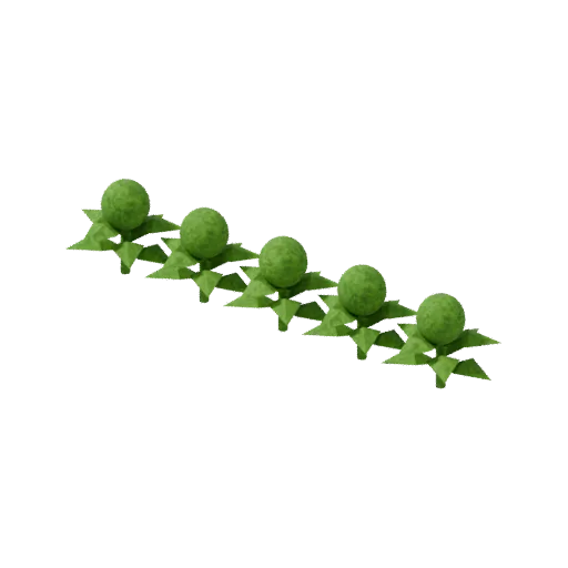Crop brassica row, 3D model preview