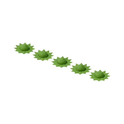 Crop lettuce row, 3D model preview