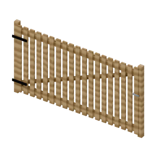 Estate maintenance gate, 3D model preview