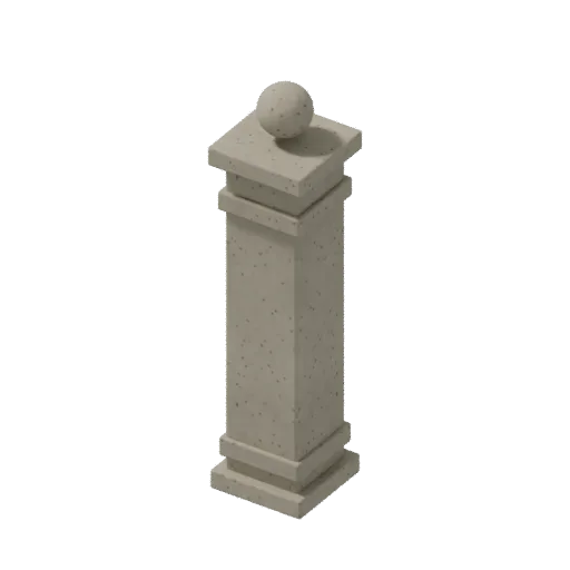 Gatepost, 3D model preview