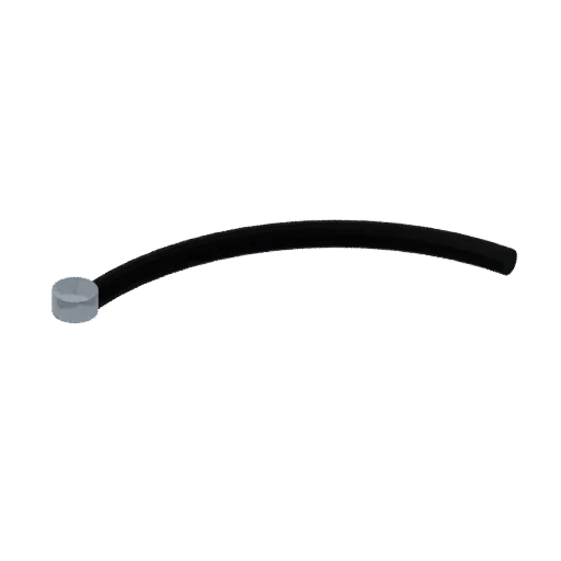 Irrigation elbow, 3D model preview