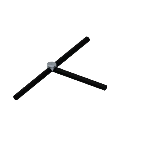 Irrigation tee, 3D model preview