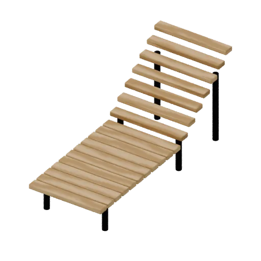 Lounger, 3D model preview