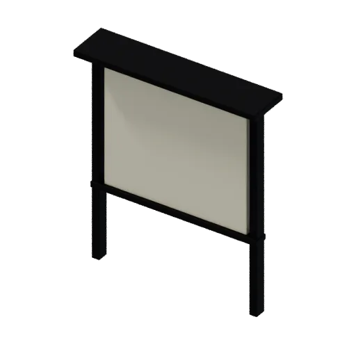Map kiosk, 3D model preview