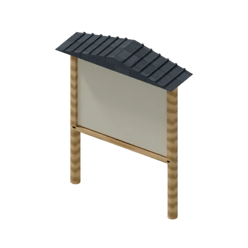 Noticeboard, 3D model preview