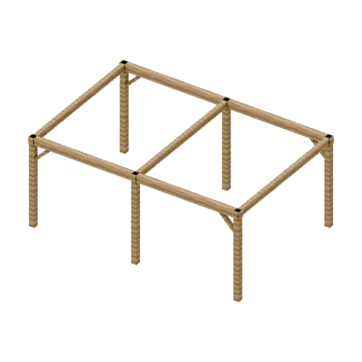 Pavilion frame, 3D model preview