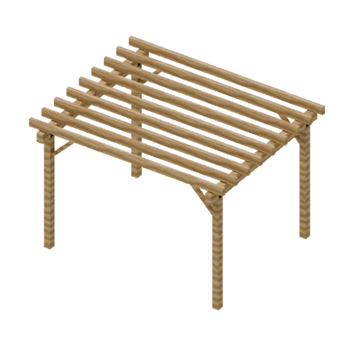 Pergola, 3D model preview