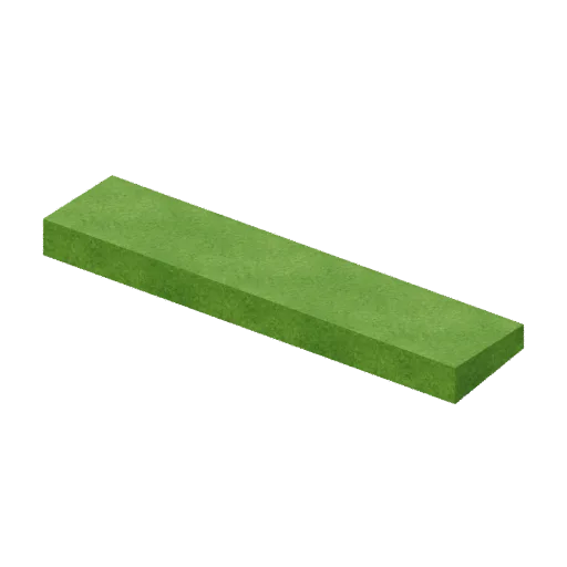 Pond shore straight, 3D model preview