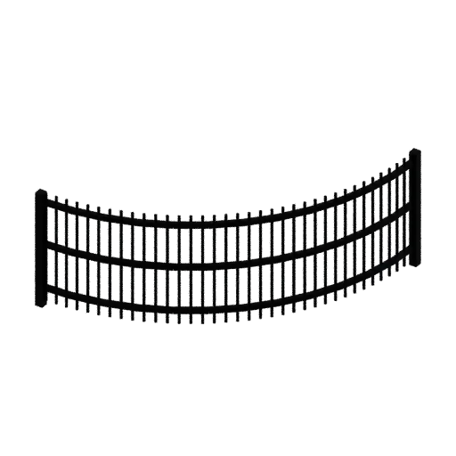 Railing curve, 3D model preview