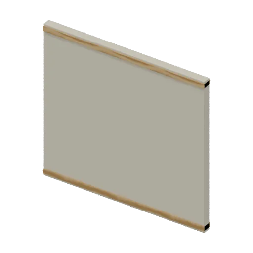Room wall solid, 3D model preview