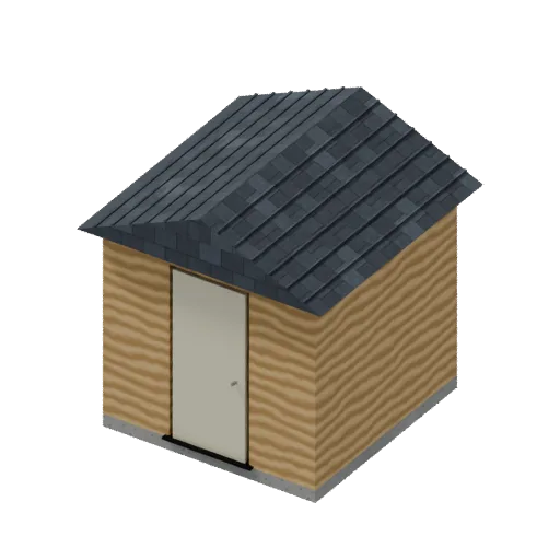 Shed, 3D model preview