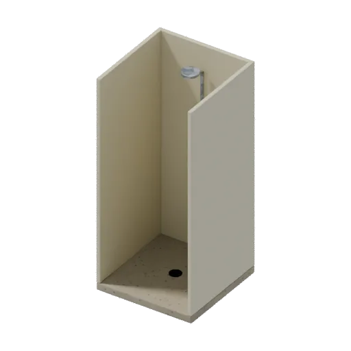 Shower cubicle, 3D model preview