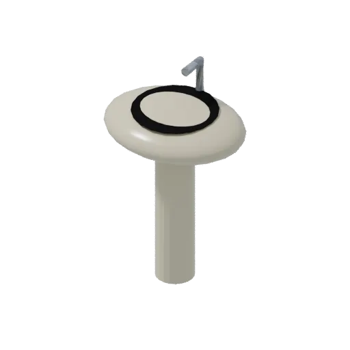 Washbasin, 3D model preview
