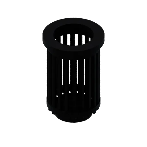 Waste bin, 3D model preview