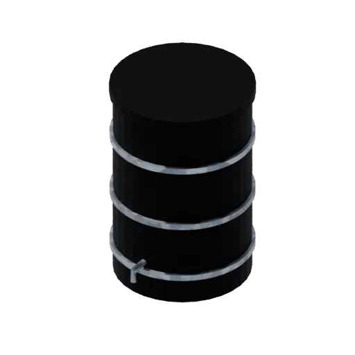 Water butt, 3D model preview